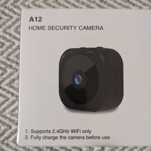 A12 Black Security Webcam